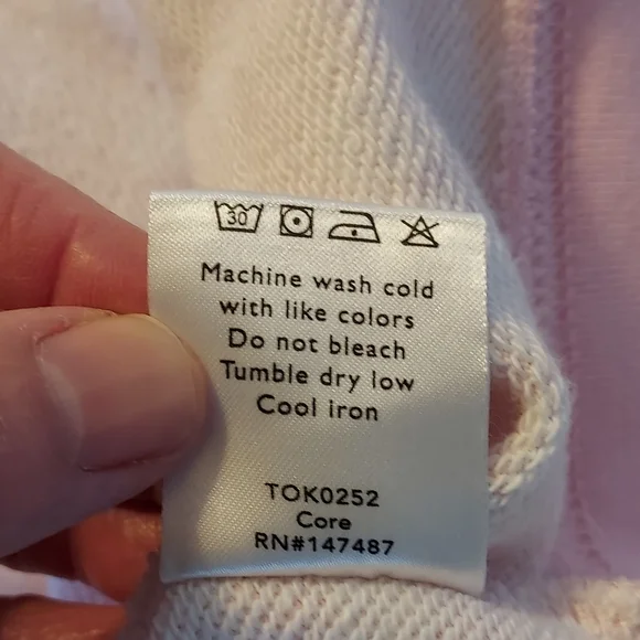 Draper James Women's Sweatshirt Size XL Pink Gingham  Checked Cottagecore Spring - Picture 10 of 10